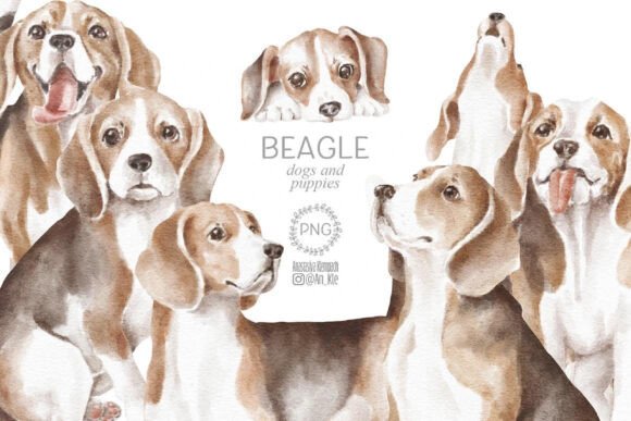 Beagle Christmas Halloween Patterns: Festive Illustrations