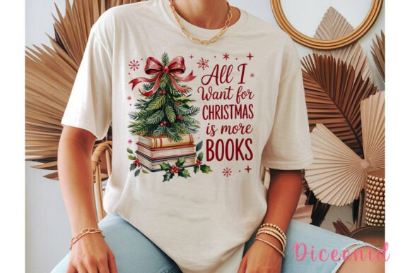 Christmas Books Tree Sublimation Design: Illustrations Review