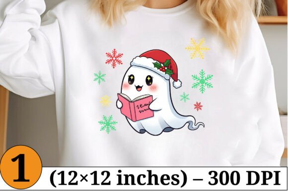 Christmas Ghost Reading Book: Illustrations for Branding