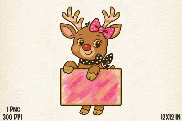 Coquette Christmas Reindeer Png: Illustrations Review