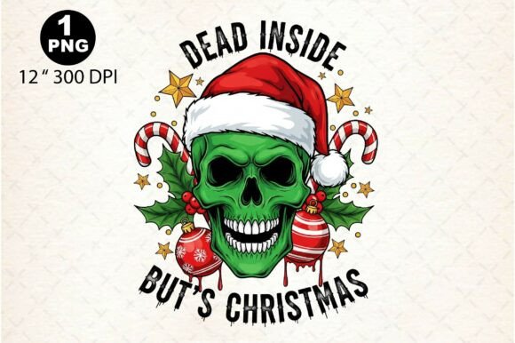 Dead Inside Christmas Clipart: Illustrations