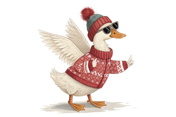 Funny Christmas Duck Sublimation: Illustrations Review