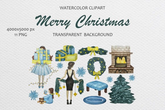 Hand Drawn Christmas Watercolor Clip Art: A Brand Review