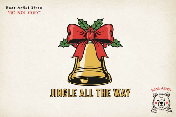 Jingle All the Way Bell: Christmas PNG for Illustrations