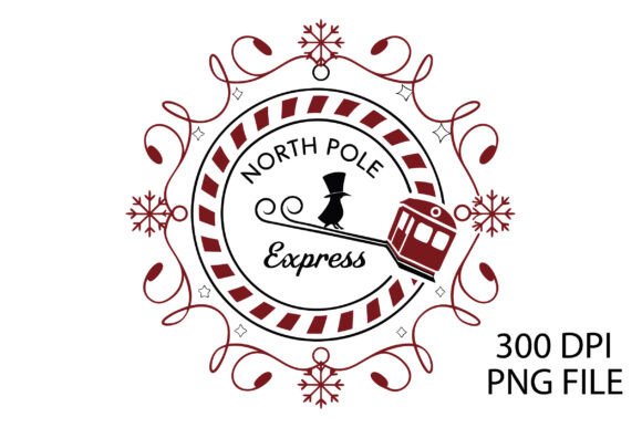 North Pole Express PNG: Festive Illustrations