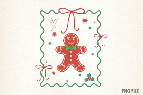 Review: Christmas Gingerbread Man Hand-Drawn PNG Illustrations