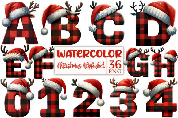 Review: Christmas Reindeer Hat Alphabet Chipart for Illustrations