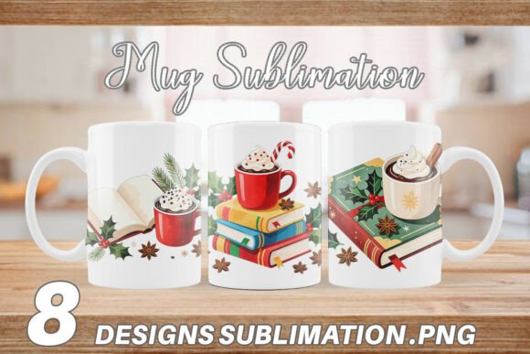 Review: Cozy Christmas Books Cocoa Mug Wrap Illustrations