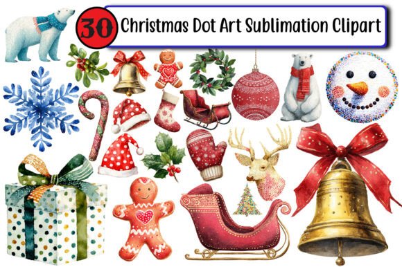 Reviewing Christmas Dot Art Sublimation Clipart
