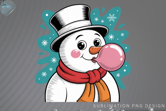 Reviewing Preppy Christmas Glitter Snowman PNG Illustrations