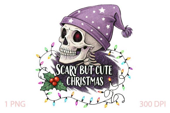 Scary but Cute Christmas PNG: Crafting Illustrations