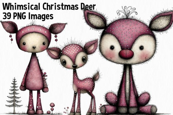 Whimsical Christmas Deer Clipart: Designer Review